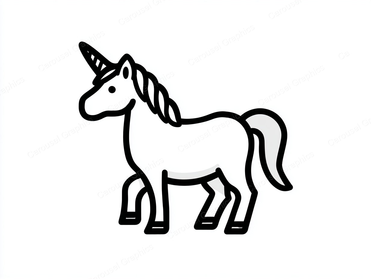 Unicorn Vector Graphic preview