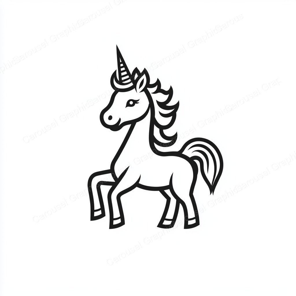 Unicorn Vector Graphic preview