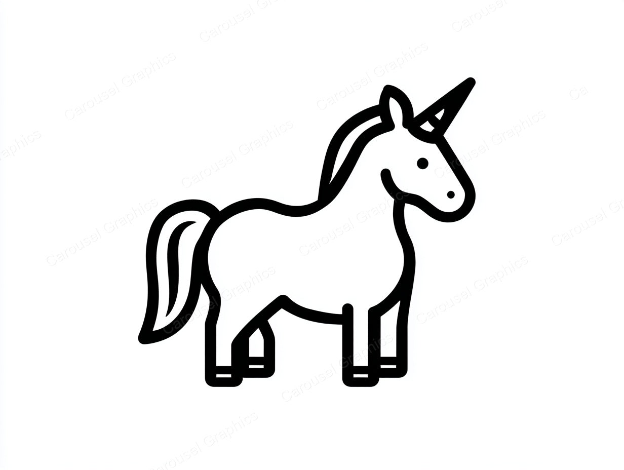 Unicorn Vector Graphic preview