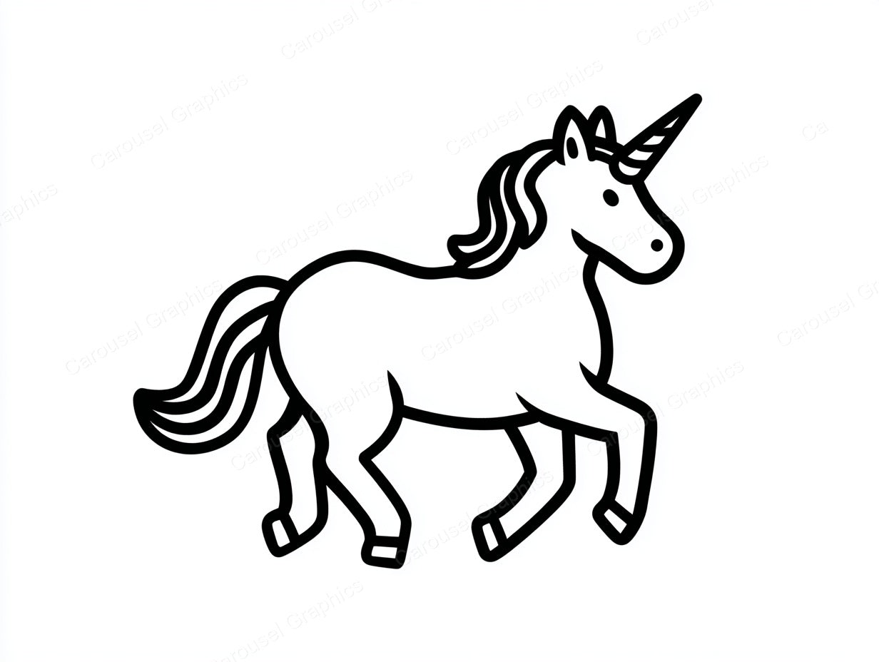 Unicorn Vector Graphic preview