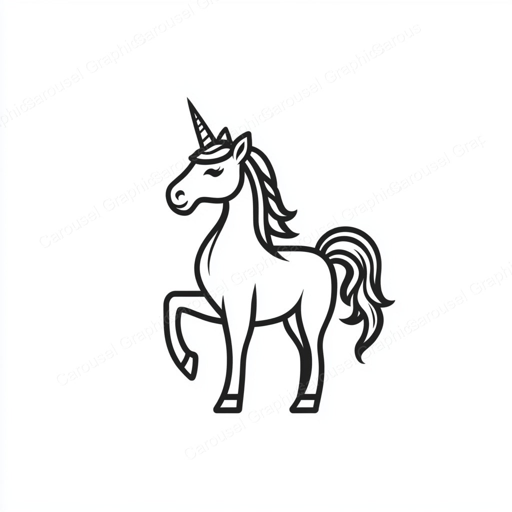 Unicorn Vector Graphic preview