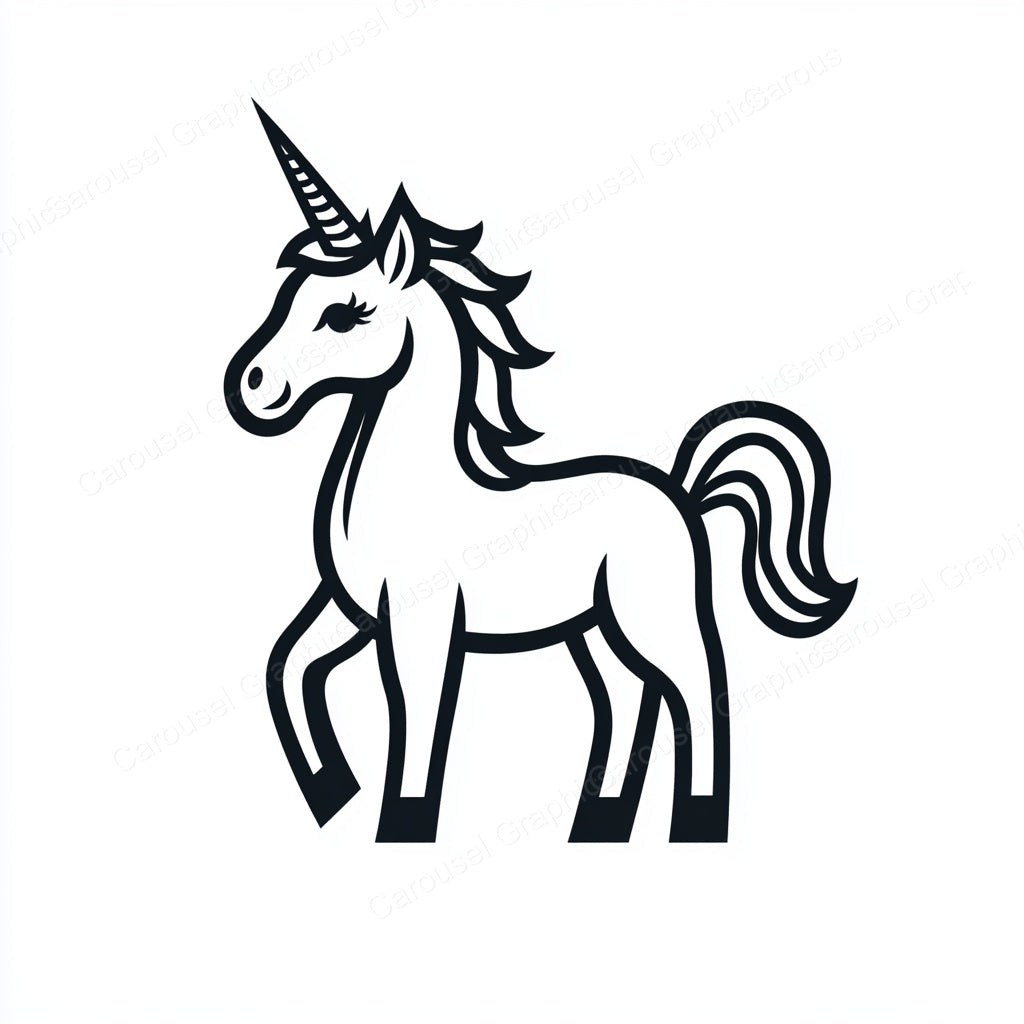 Unicorn Vector Graphic preview