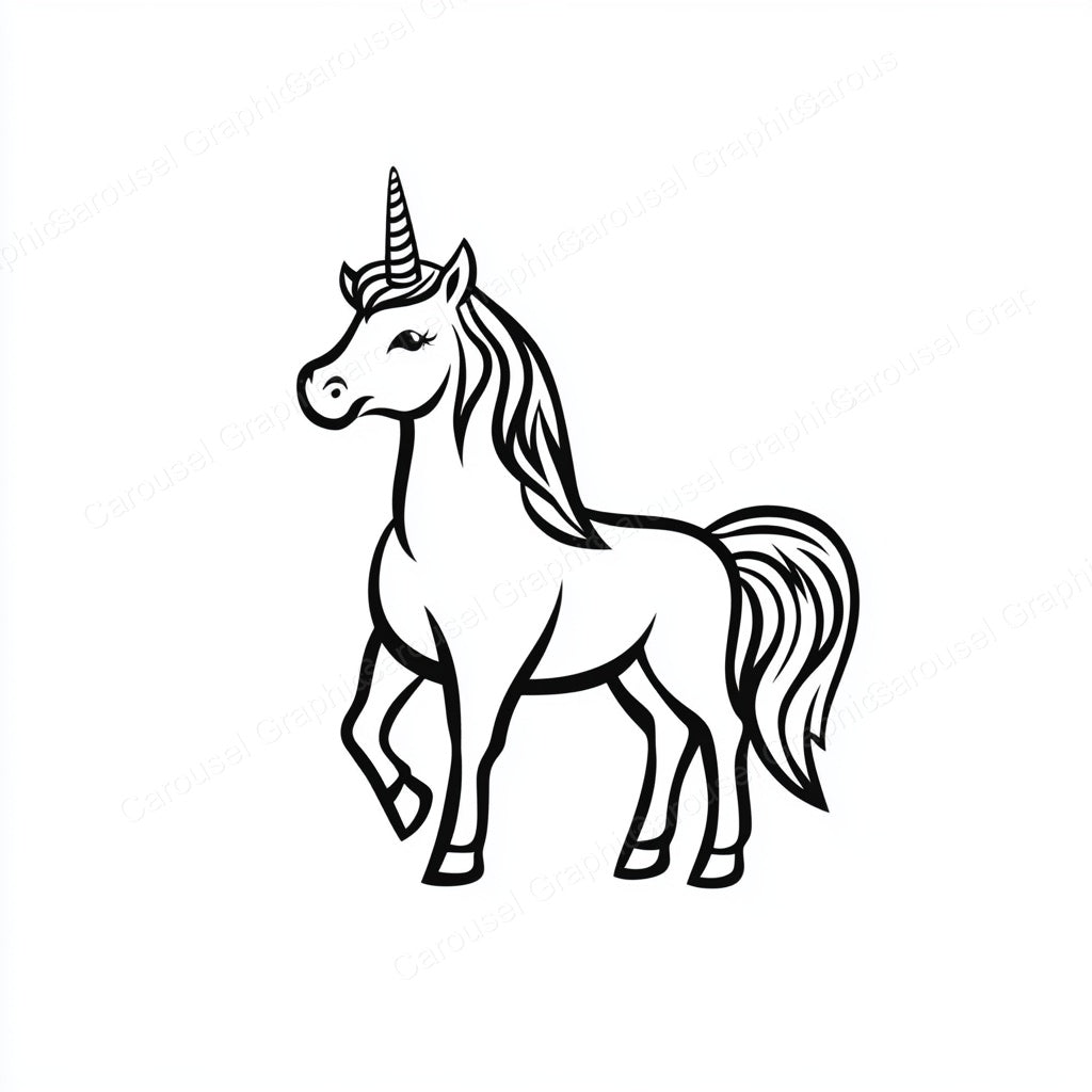 Unicorn Vector Graphic preview