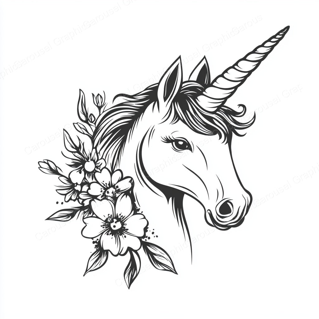Unicorn Vector Graphic preview