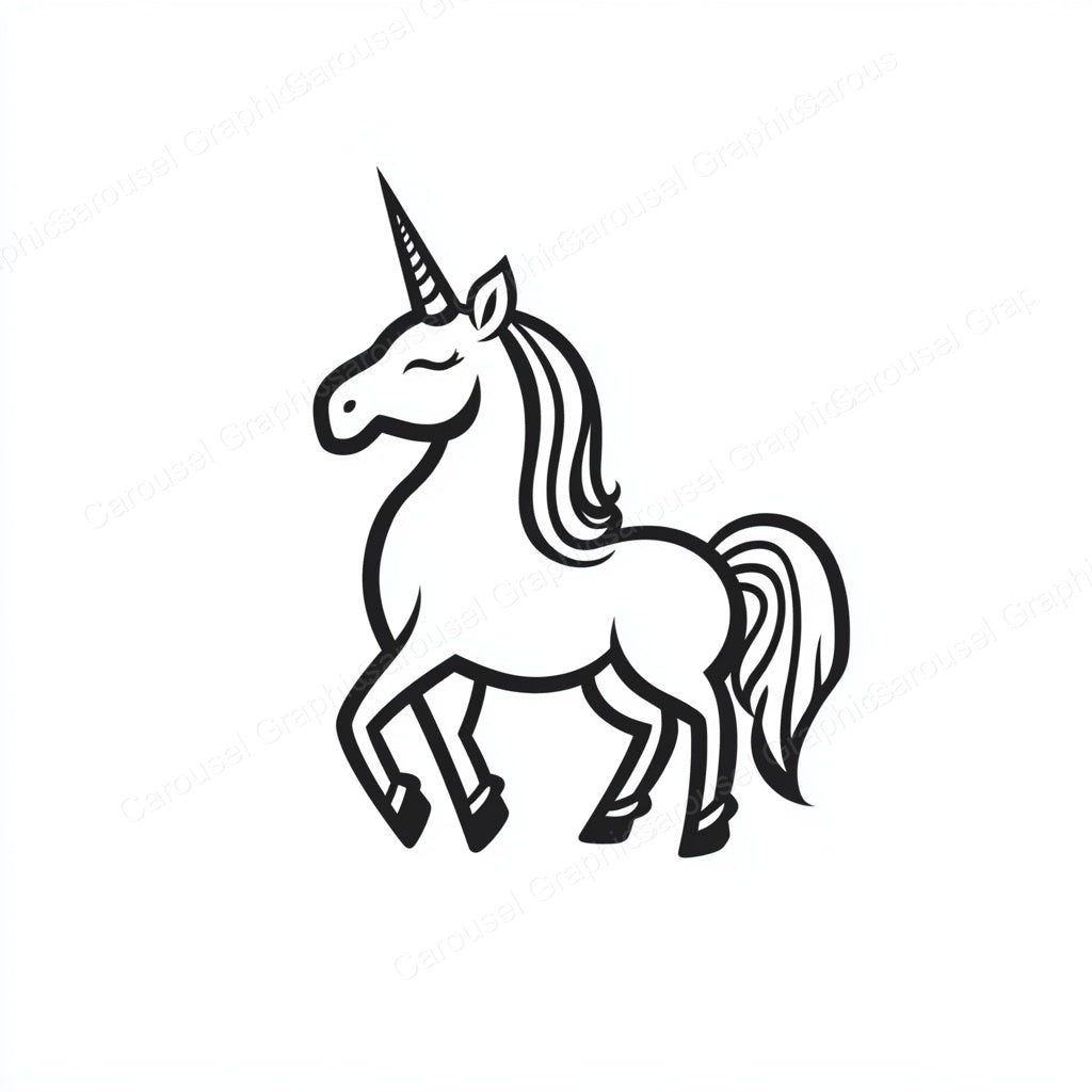 Unicorn Vector Graphic preview