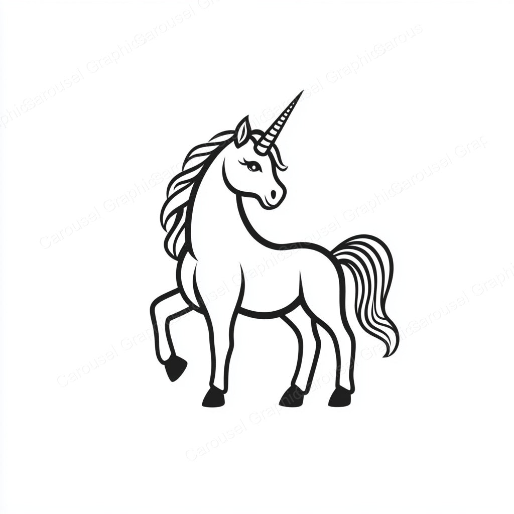 Unicorn Vector Graphic preview