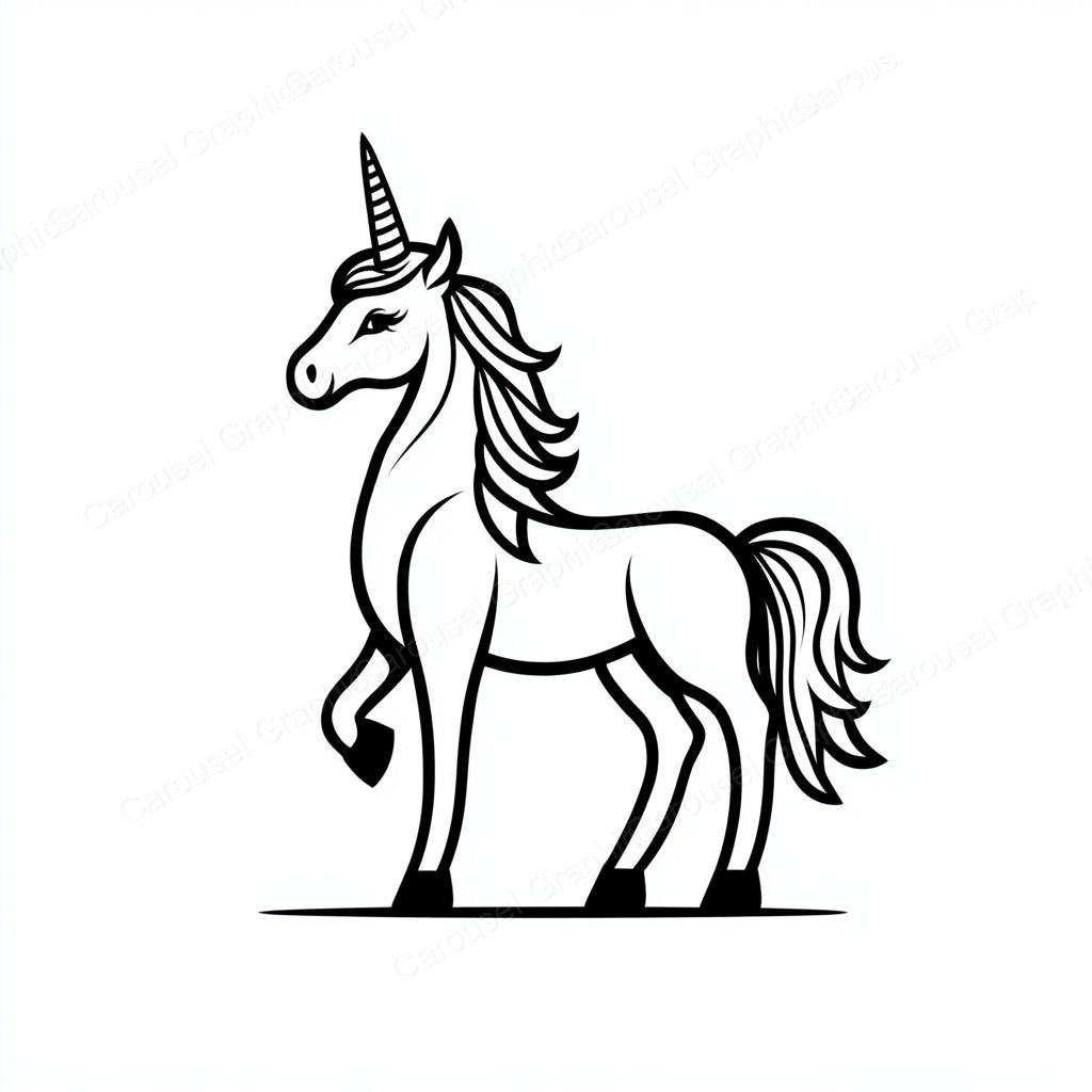 Unicorn Vector Graphic preview
