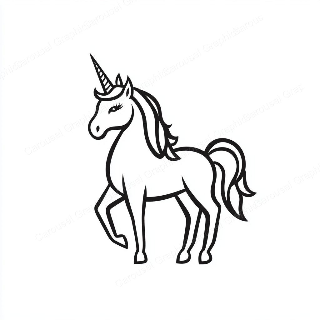 Unicorn Vector Graphic preview