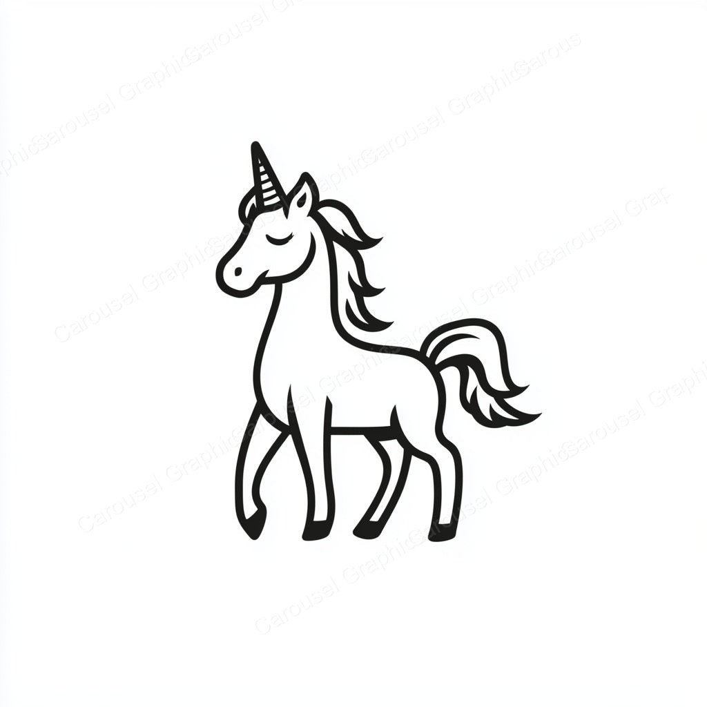Unicorn Vector Graphic preview