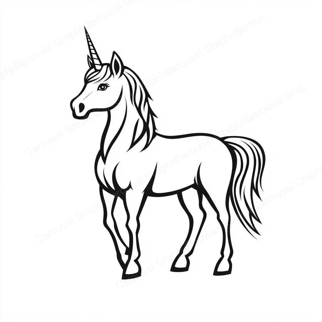 Unicorn Vector Graphic preview