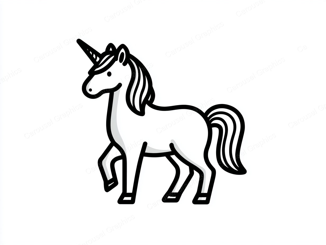 Unicorn Vector Graphic preview
