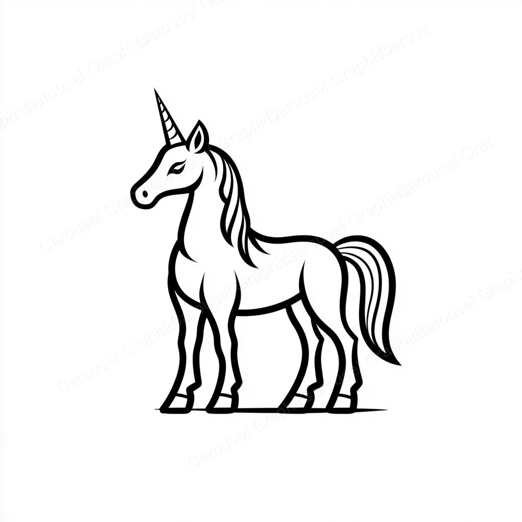 Unicorn Vector Graphic preview