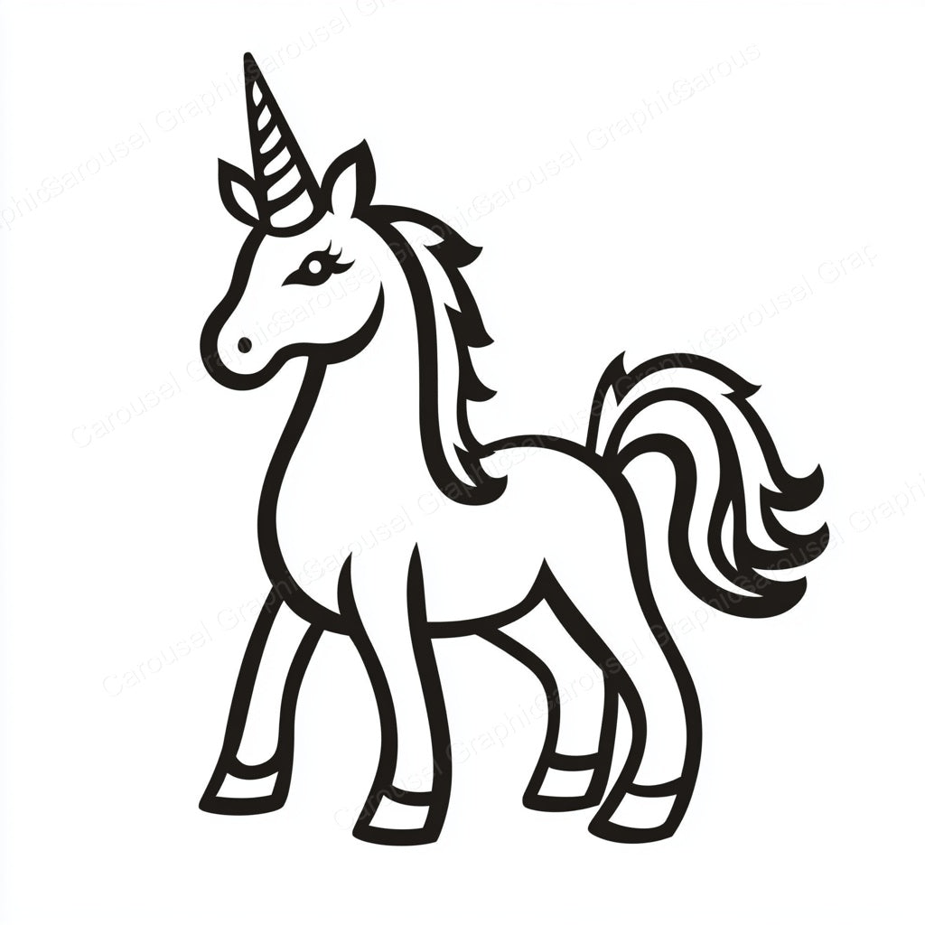 Unicorn Vector Graphic preview