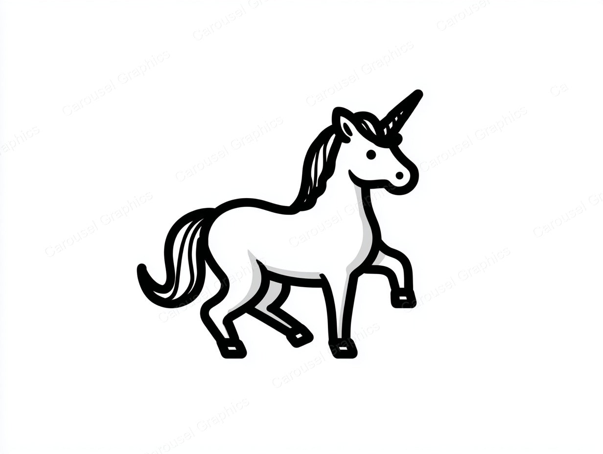 Unicorn Vector Graphic preview