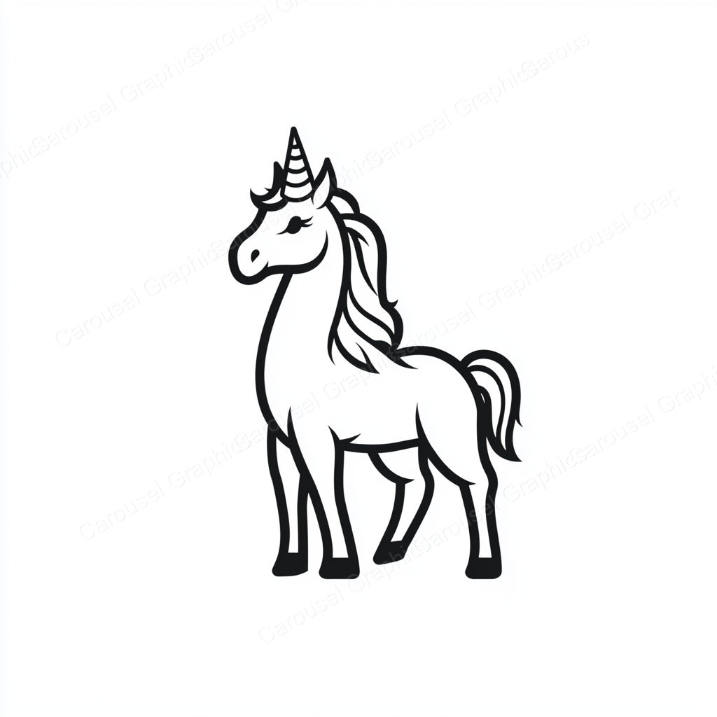Unicorn Vector Graphic preview