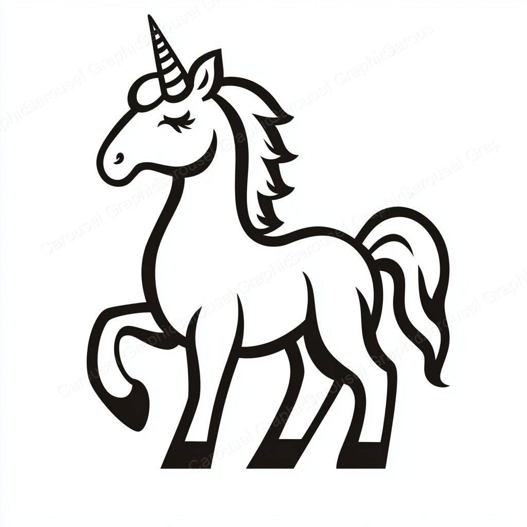 Unicorn Vector Graphic preview