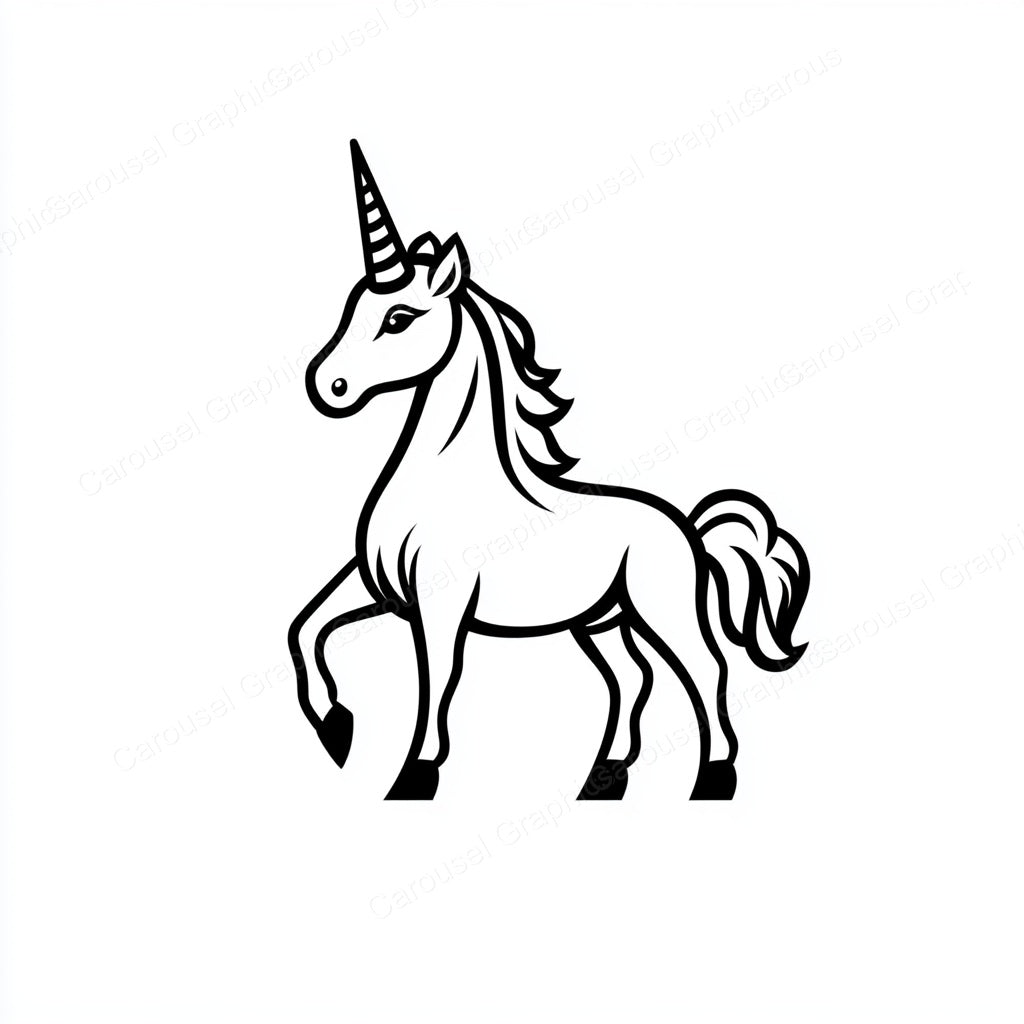 Unicorn Vector Graphic preview
