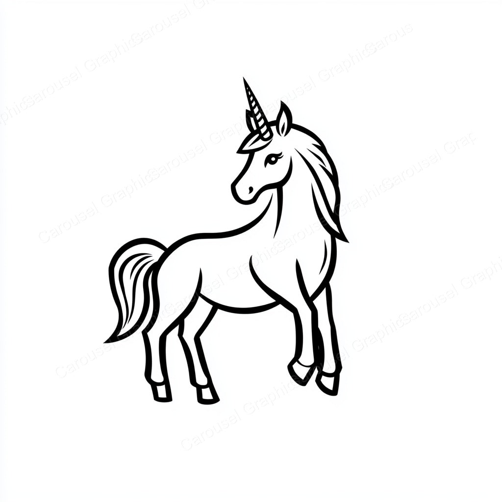 Unicorn Vector Graphic preview