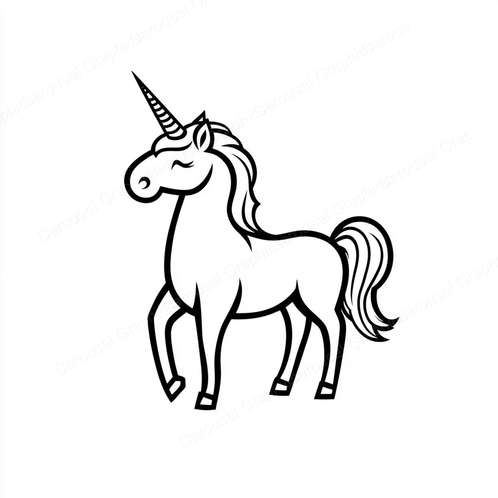 Unicorn Vector Graphic preview