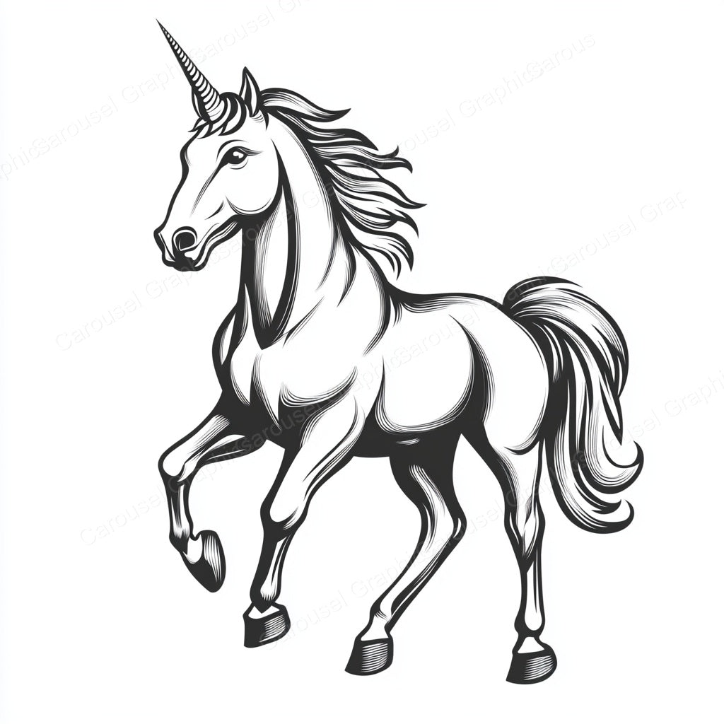 Unicorn Vector Graphic preview