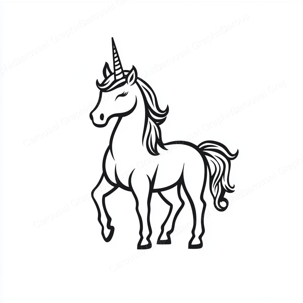 Unicorn Vector Graphic preview