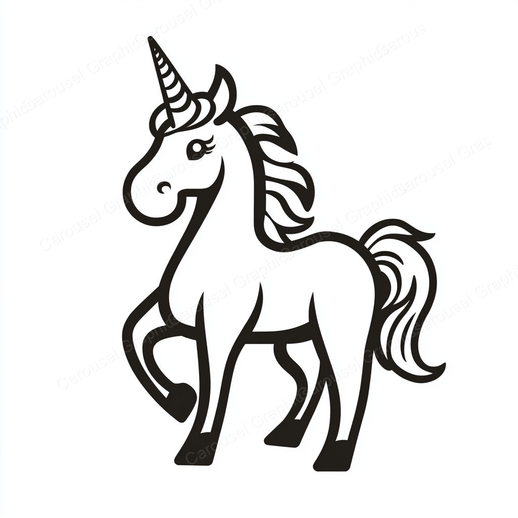 Unicorn Vector Graphic preview