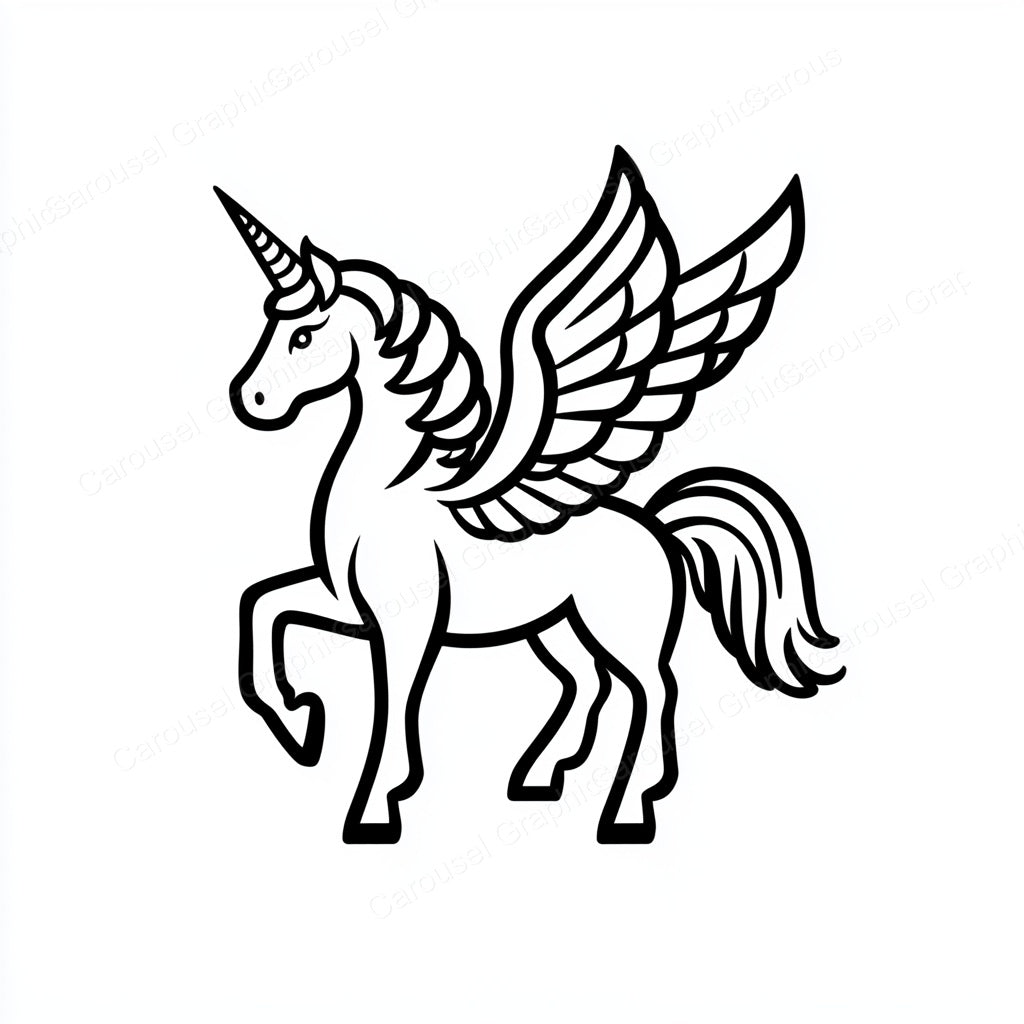Unicorn Vector Graphic preview