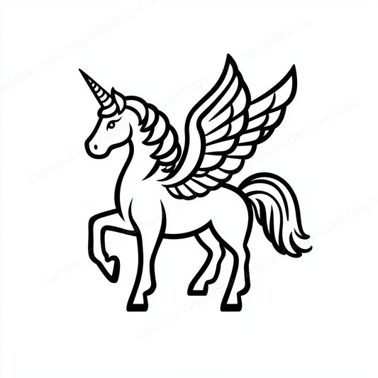 Unicorn Vector Graphic preview
