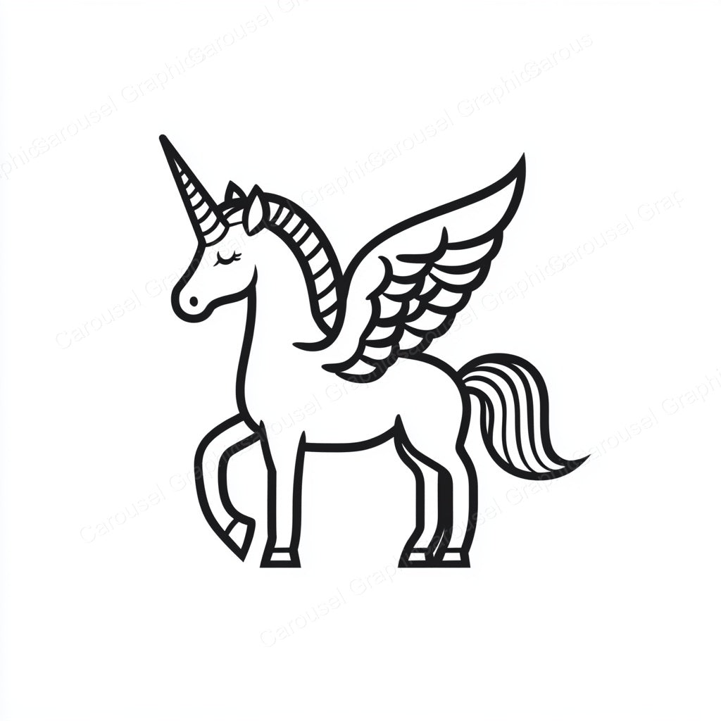 Unicorn Vector Graphic preview