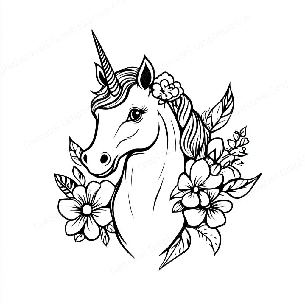 Unicorn Vector Graphic preview