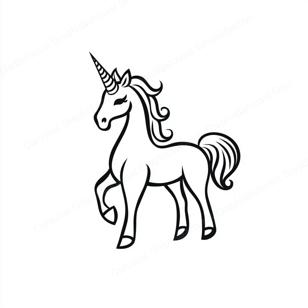 Unicorn Vector Graphic preview