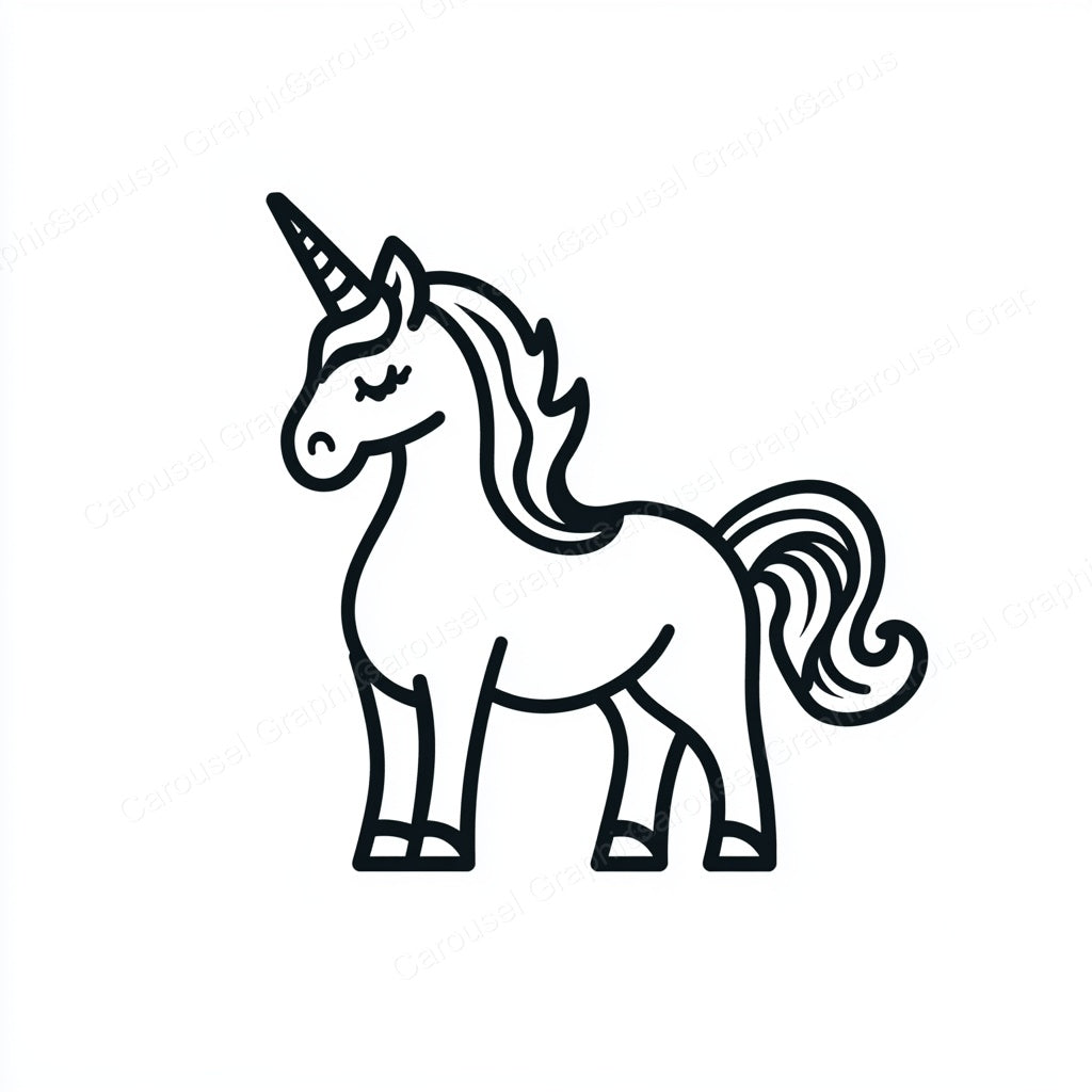 Unicorn Vector Graphic preview
