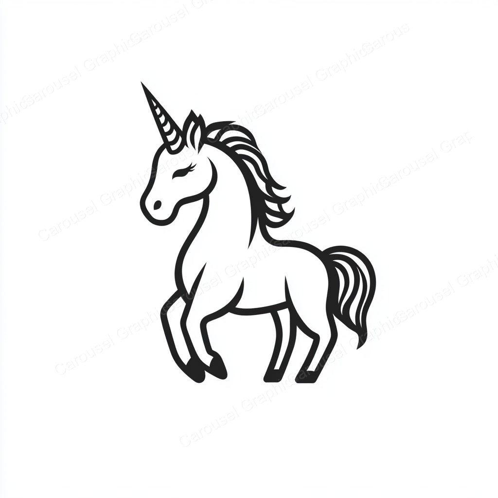 Unicorn Vector Graphic preview