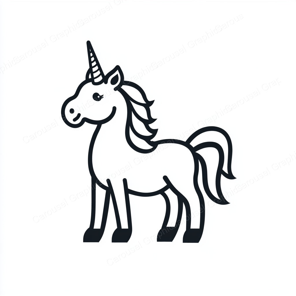 Unicorn Vector Graphic preview