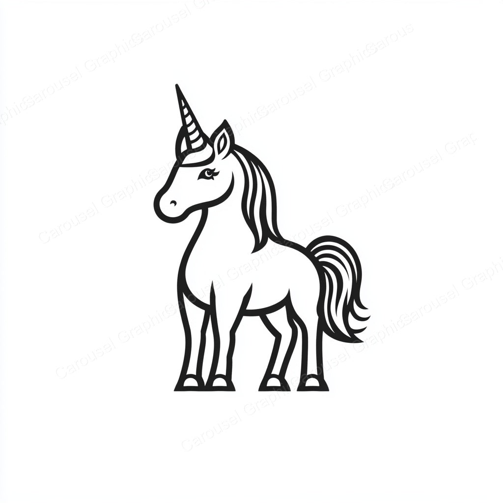 Unicorn Vector Graphic preview