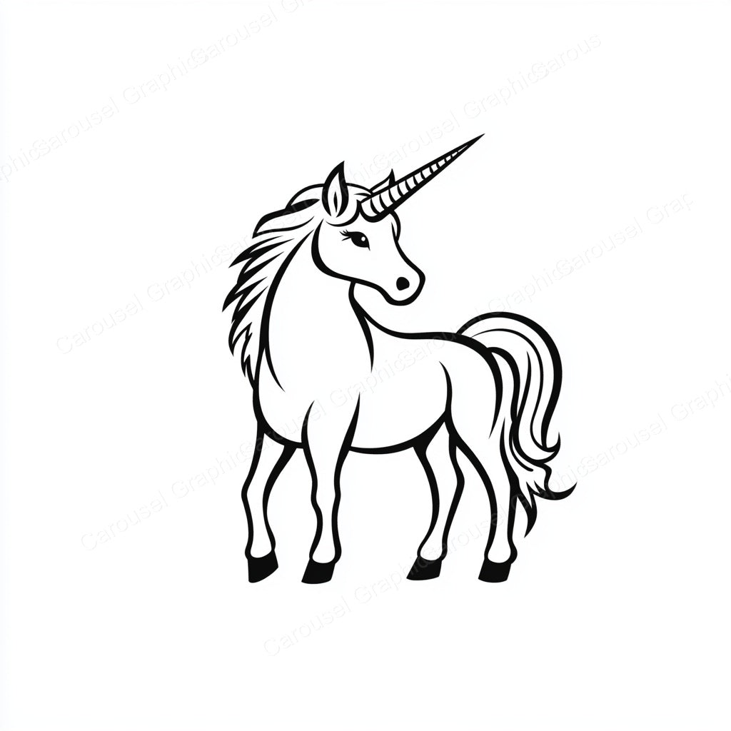 Unicorn Vector Graphic preview
