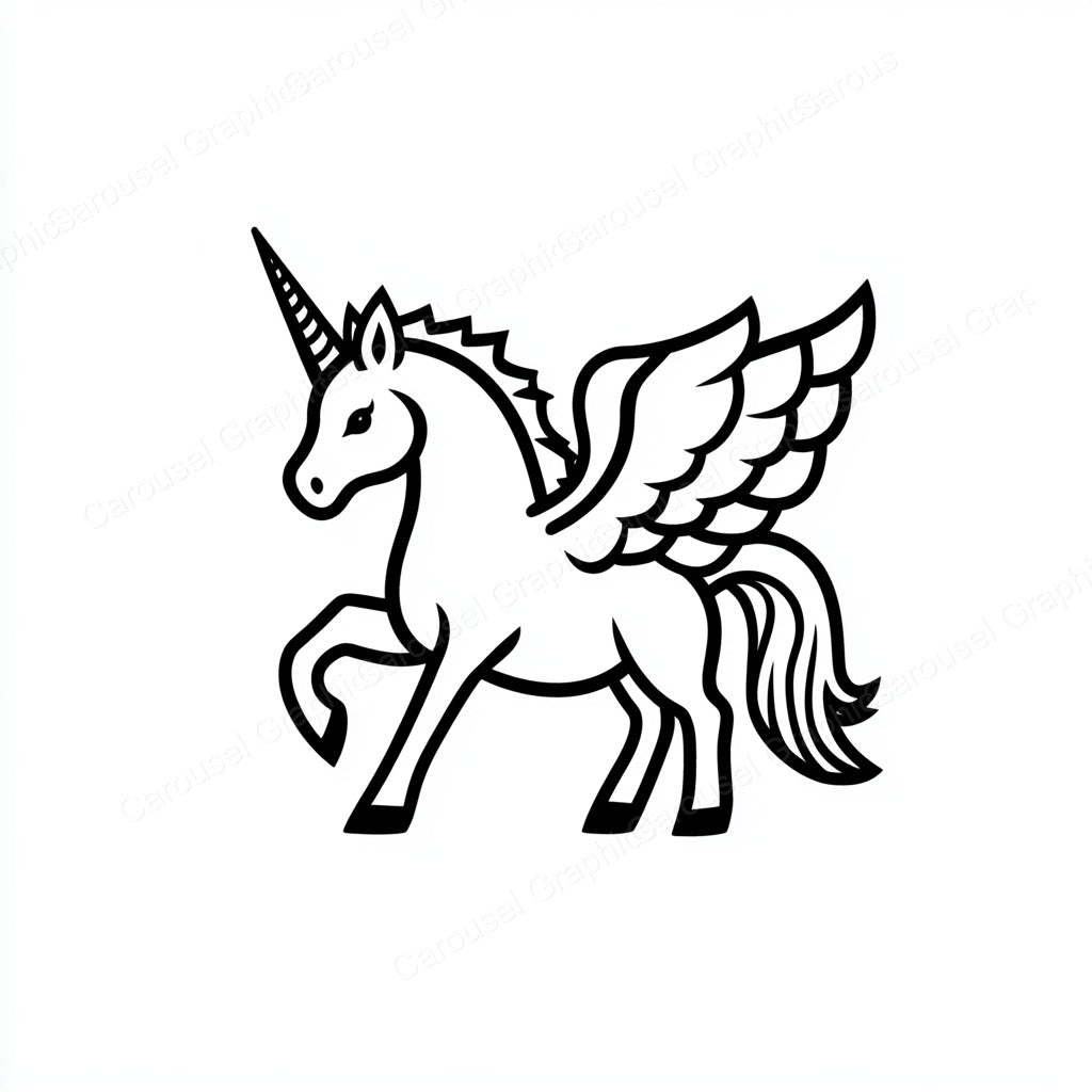 Unicorn Vector Graphic preview