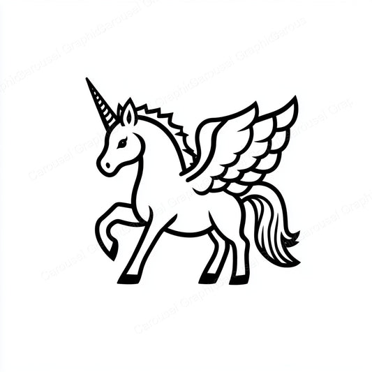 Unicorn Vector Graphic preview