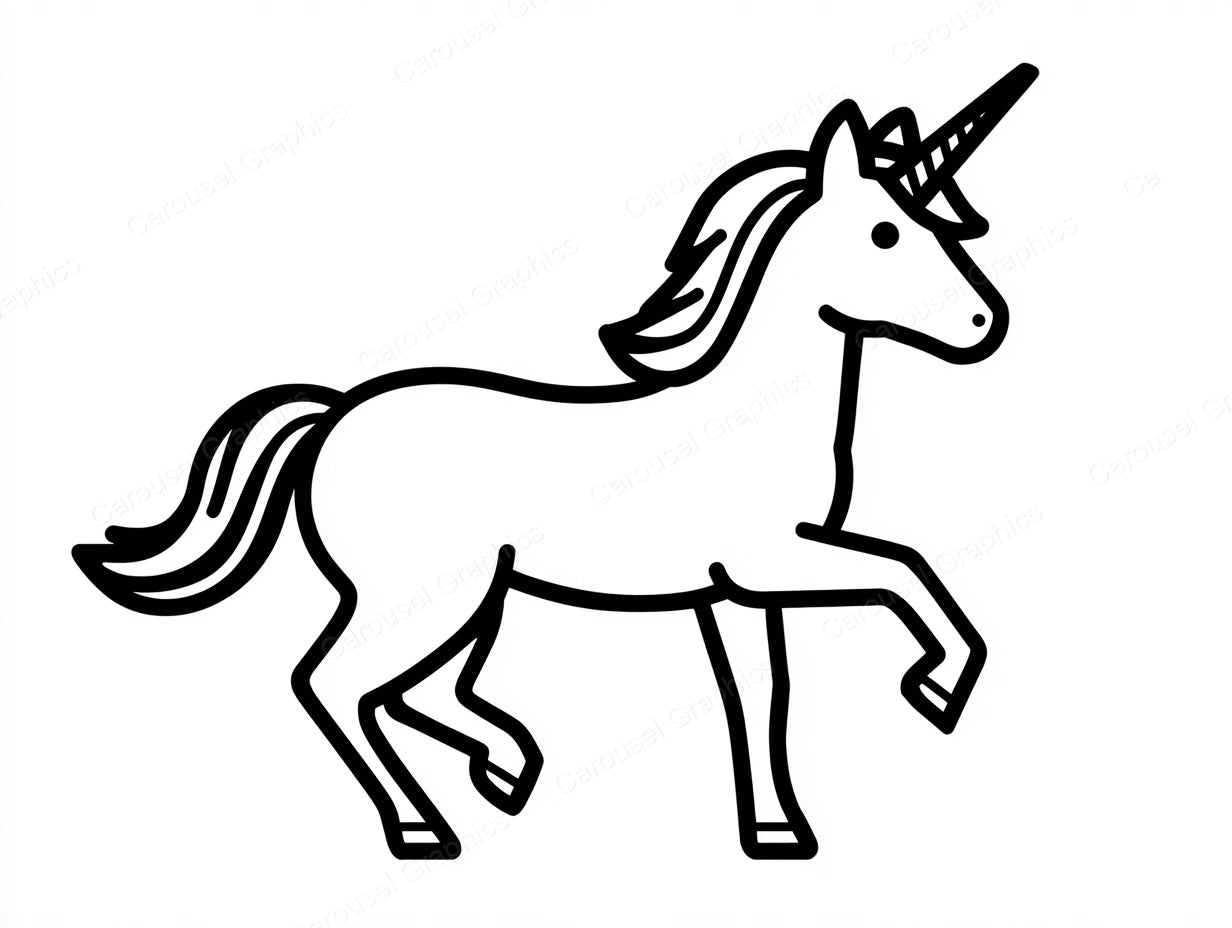 Unicorn Vector Graphic preview