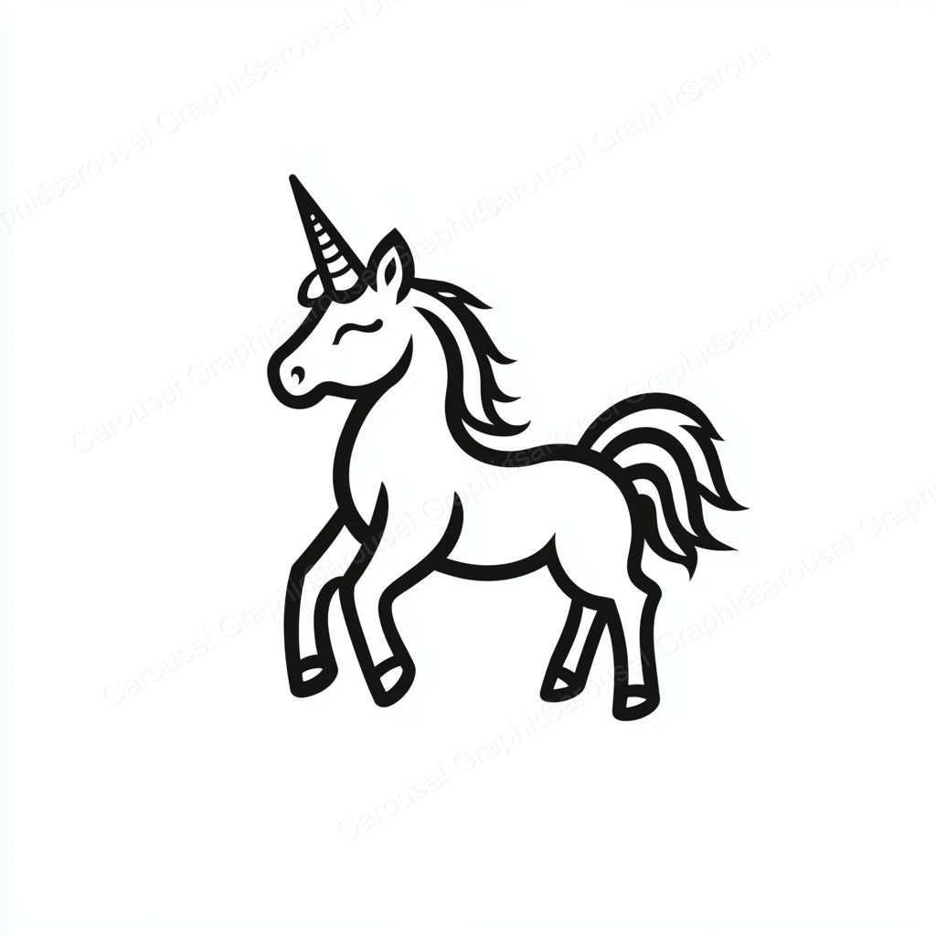 Unicorn Vector Graphic preview