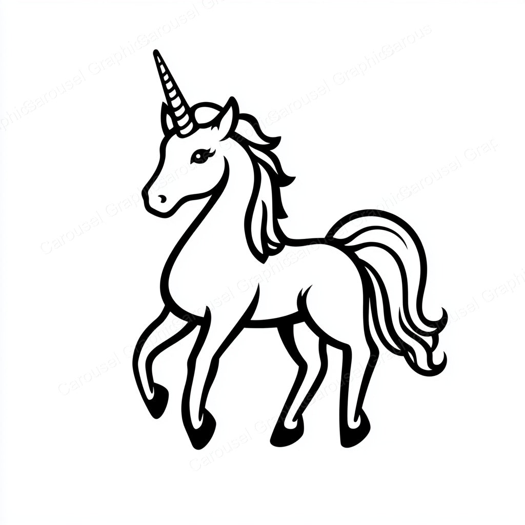 Unicorn Vector Graphic preview