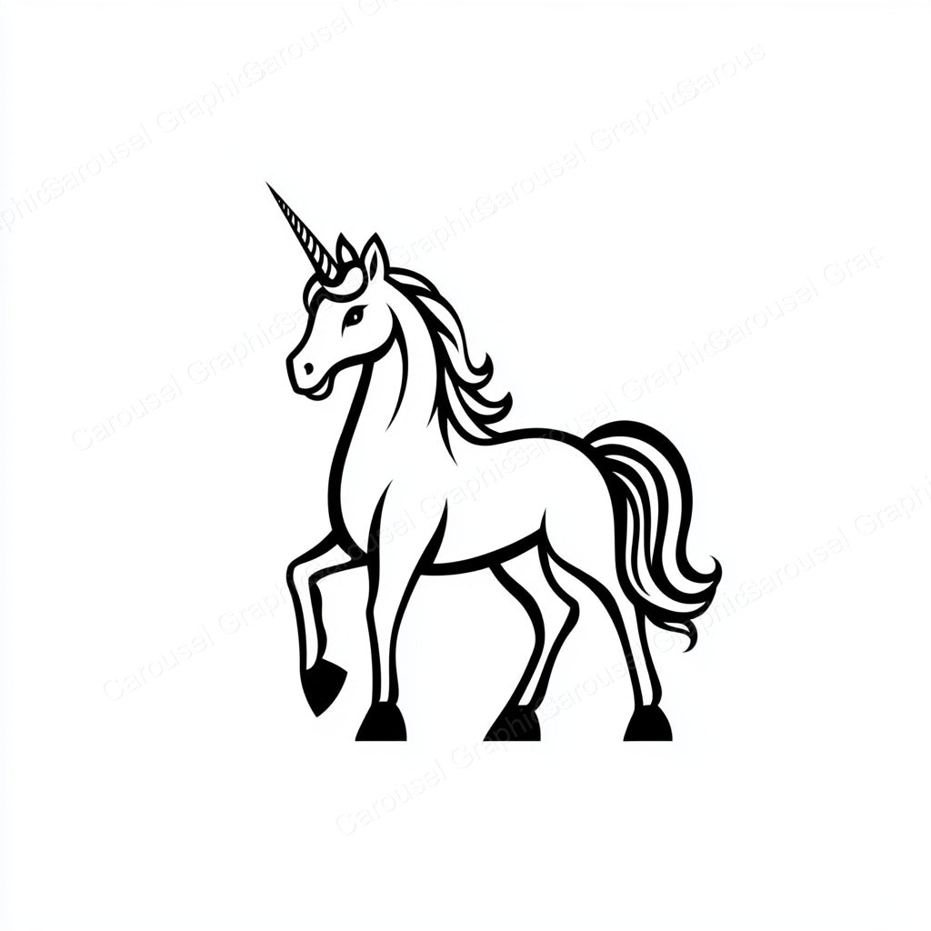 Unicorn Vector Graphic preview