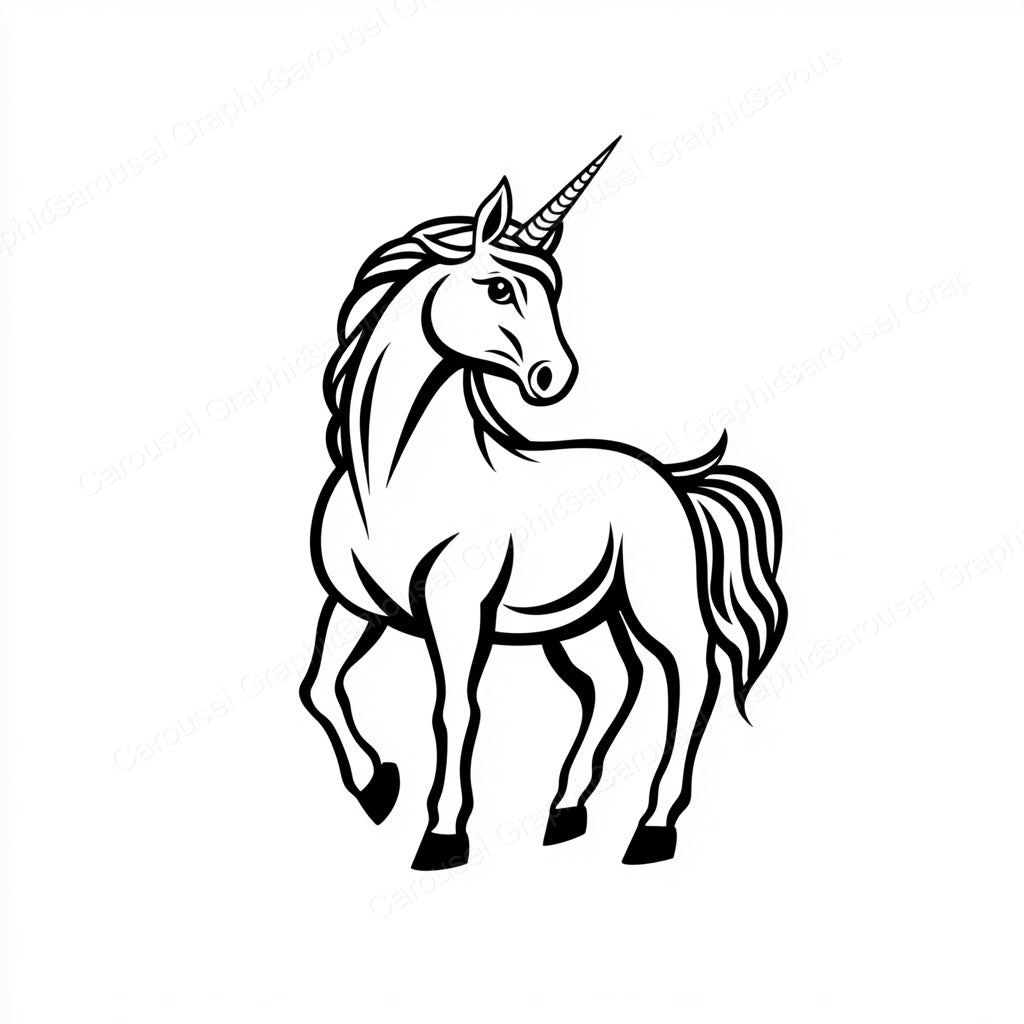 Unicorn Vector Graphic preview