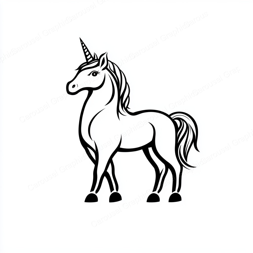 Unicorn Vector Graphic preview