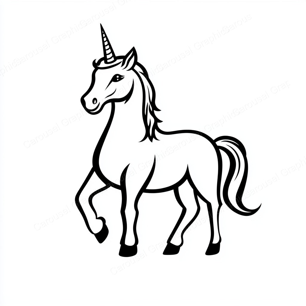 Unicorn Vector Graphic preview