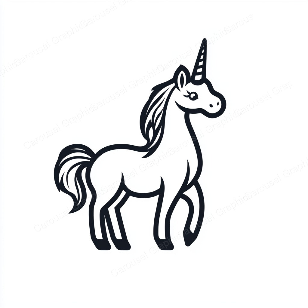 Unicorn Vector Graphic preview
