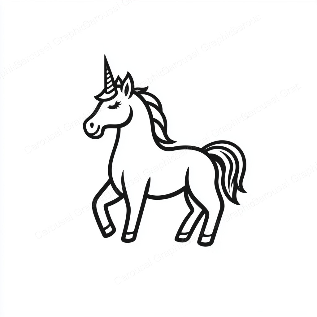 Unicorn Vector Graphic preview