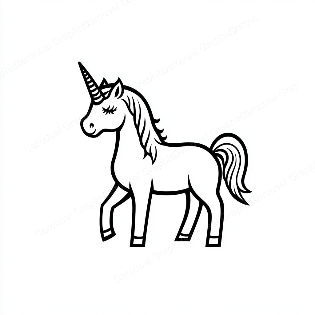 Unicorn Vector Graphic preview
