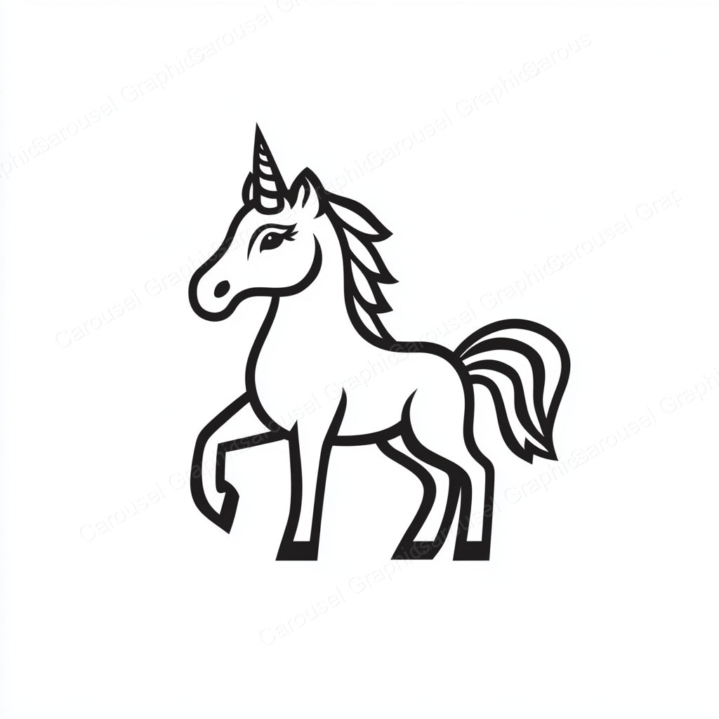 Unicorn Vector Graphic preview