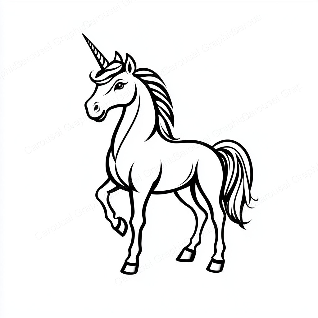 Unicorn Vector Graphic preview